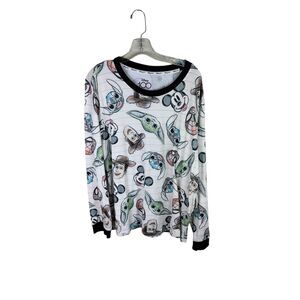 Disney 100 Character Mash Up Unisex Men’s Women’s Family Pajamas Size XL